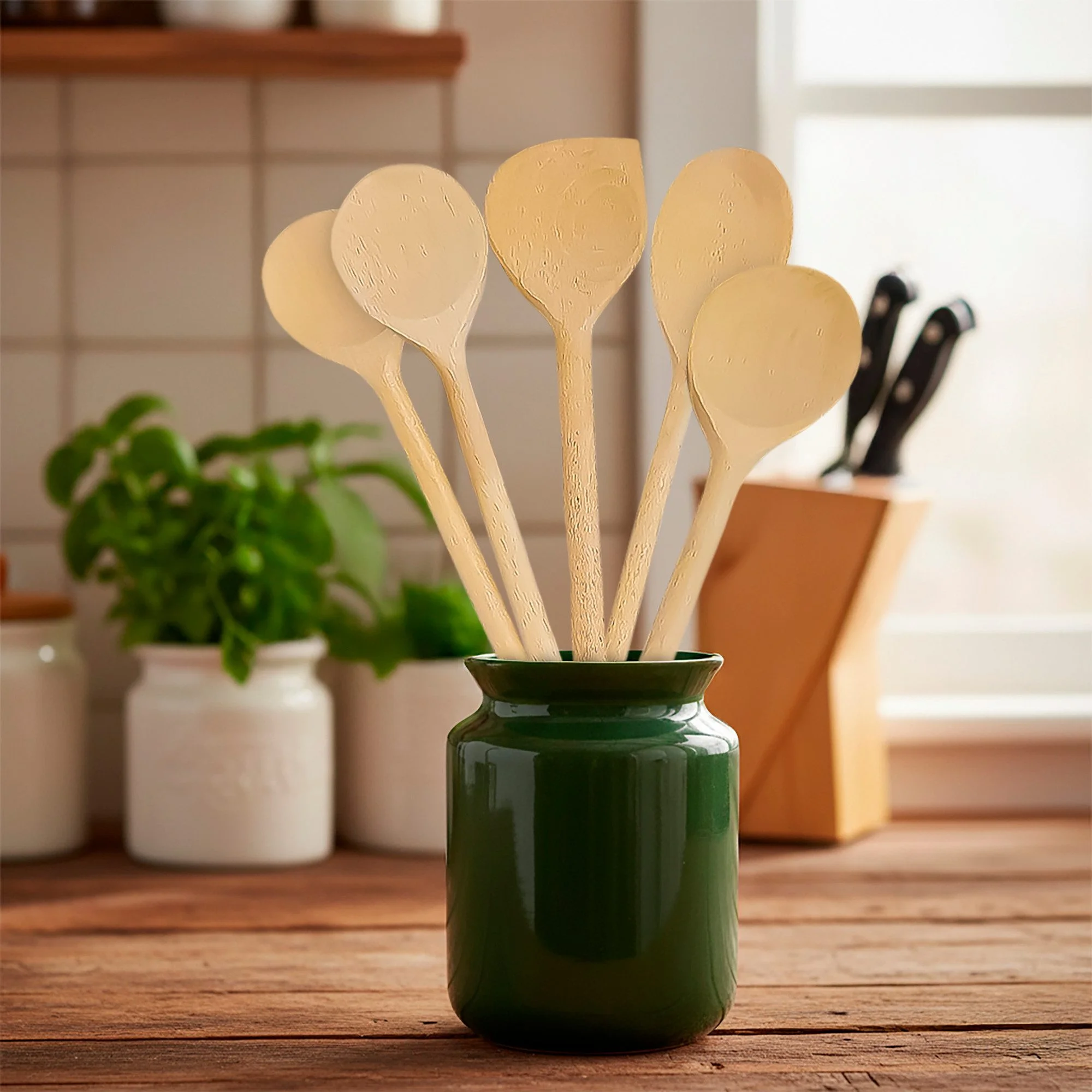 SOHFA Kochlöffel Holz Set – 5-teilig aus FSC®-zertifiziertem Buchenholz